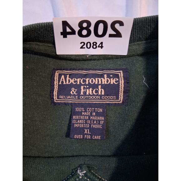 Y2K Vintage Abercrombie & Fitch Mens XL Grunge Preppy Academia Varsity Heavy Tee - Picture 11 of 12